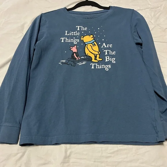 Life Is Good Kids Crusher Tee Pooh and Piglet Long Sleeves - Picture 6 of 8